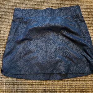 Orvis Navy Patterned Skort